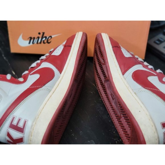 2007 Nike Terminator High Vintage Bone/Red Dunk HI Shoes 318677-061 Men 10 - Picture 7 of 9